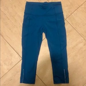 Lululemon leggings fast and free crop 19”